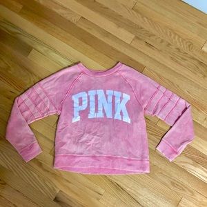 Pink crew neck shirt